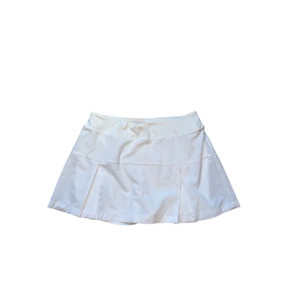 Lands’ End White Active Skort |  Built-in Shorts | Athleisure | M - Picture 1 of 7